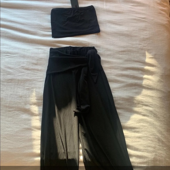 Nasty Gal 2 piece black set - Picture 2 of 2